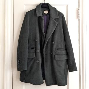 Sezane Davis coat in Officer Green